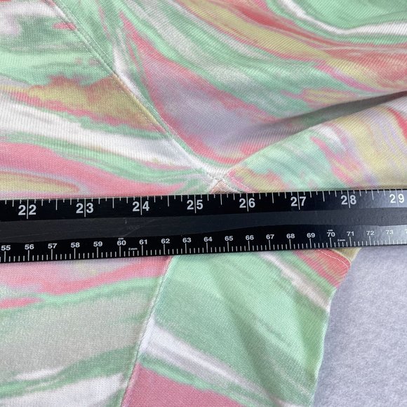 NEW ADIDAS ORIGINALS Womens 1X Plus Cropped Hoodie Multi Color Pastel Pullover - Picture 8 of 11